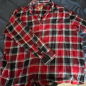 Men’s Big and Tall Flannel Long Sleeve